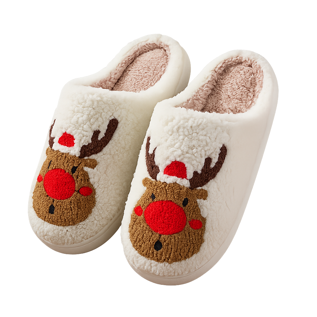 Klaplki Papcie Świąteczne