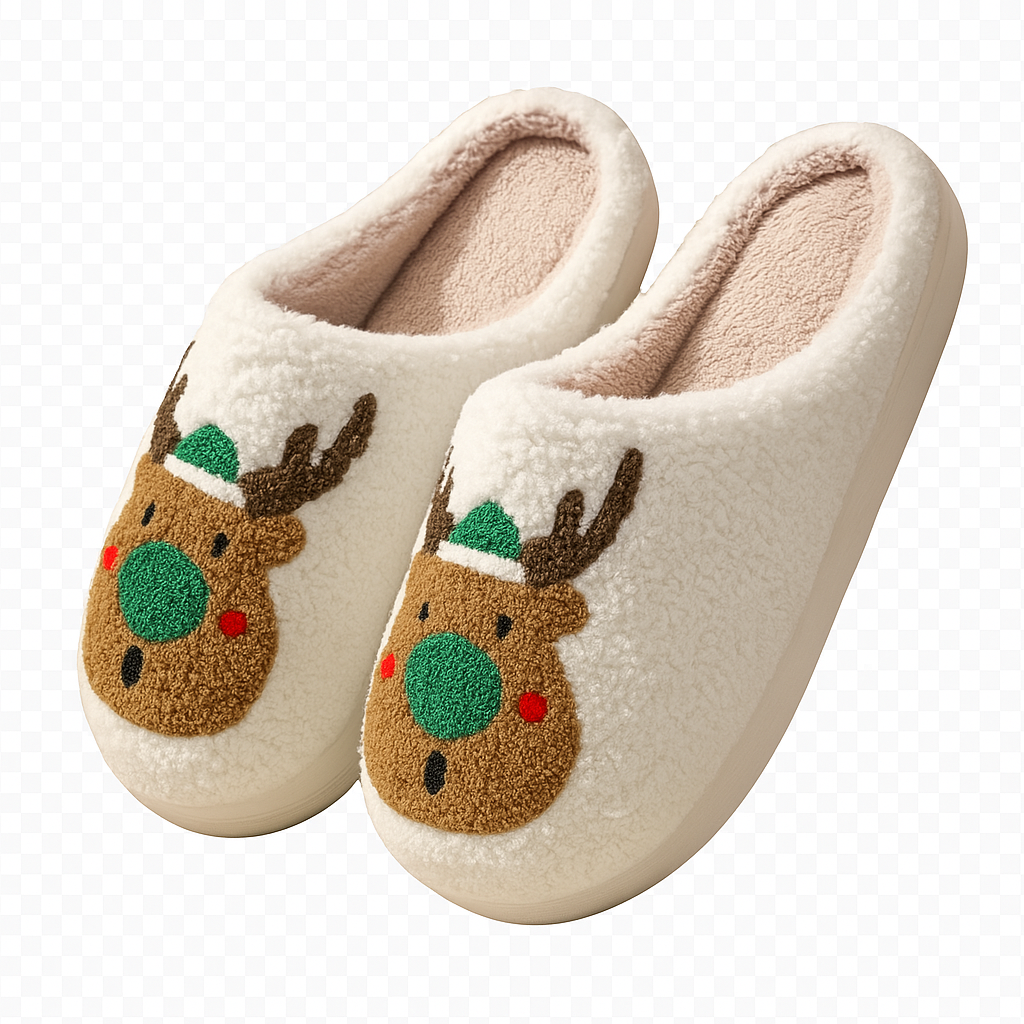 Klaplki Papcie Świąteczne